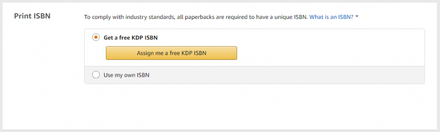 free-ISBN Number for KDP